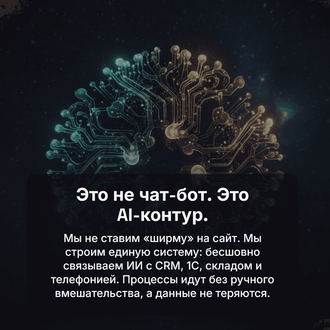 Слайд к статье: Ваш чат-бот — это не автоматизация. Это ширма.